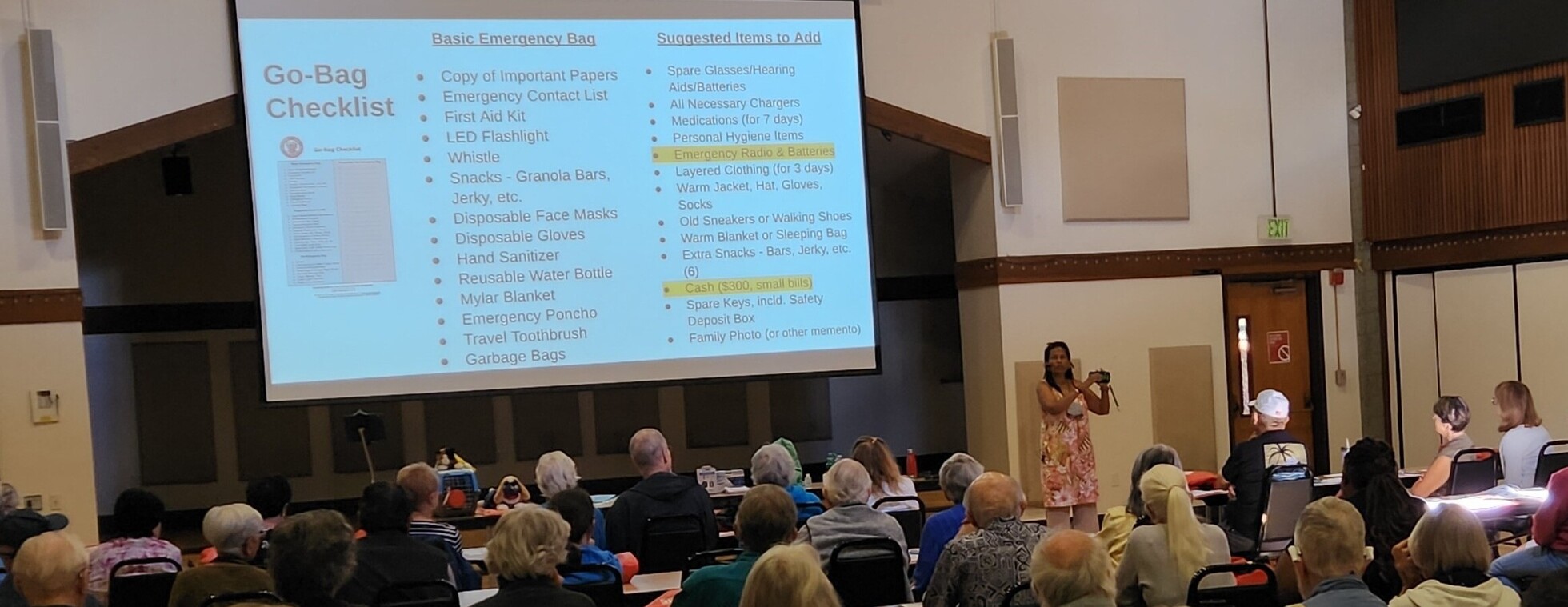 Emergency Prep Help (EPH) Workshop - COA at Finley